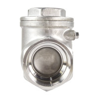 Клапан обратный SCV-316 3″ Ду80 DN.ru Ру16 муфтовый, поворотный, нержавеющая сталь D100-00500