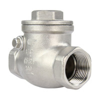 Клапан обратный SCV-316 3/4″ Ду20 DN.ru Ру16 муфтовый, поворотный, нержавеющая сталь D100-00494