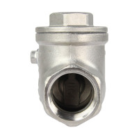 Клапан обратный SCV-316 3/4″ Ду20 DN.ru Ру16 муфтовый, поворотный, нержавеющая сталь D100-00494