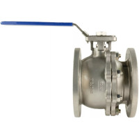 Шаровой кран DN.ru КШФП.316.200 Ду100 Ру16 с рукояткой D160-04810