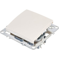 1-клавишный выключатель STEKKER механизм, PSW10-9103-02, 250В, 10А, серия Эрна, слоновая кость 39322