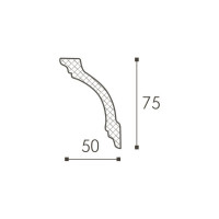 Карниз потолочный WALLSTYL (2000х50х75 мм) NMC WT14
