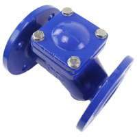 Клапан обратный шаровой DN.ru GGG50-GGG50-БНК-сп Ду50 Ру16 со сливной пробкой, чугунный D100-01576