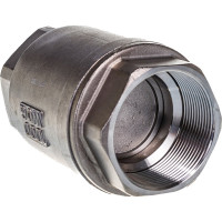 Клапан обратный LSCV 2″ Ду50 DN.ru Ру16 муфтовый, пружинный, нержавеющая сталь D100-00492