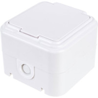 Розетка SVET RA 16-211-Б IP44 с крышкой SV0925-0003