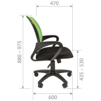 Компьютерное кресло CHAIRMAN 696 TW красный 00-07013168