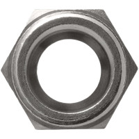 Ниппель MPF 1/2" латунный никелированный под прокладку, для гибкой подводки наружная резьба ИС.072742