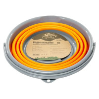 Складное силиконовое ведро Tramp 10 л, оранжевое TRC-091