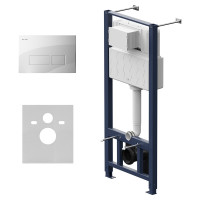 Инсталляция для подвесного унитаза AM.PM Pro с пневматической клавишей Pro S I012704.7001