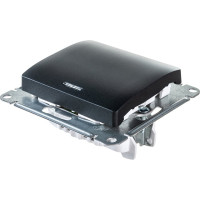 1-клавишный механизм выключателя Systeme Electric скрытой проводки Glossa 10А IP20 1а 10AX антрацит GSL000713