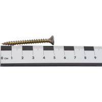 Набор для крепления ВИРТУОЗ дюбель 8х45, шуруп 5х50 потайная головка, желтый цинк, 12 шт. 00408