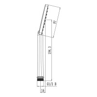 Душевая лейка Lemark 1-функциональная LM1411C