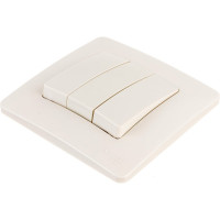 3-клавишный выключатель Systeme Electric скрытой проводки Blanca 10А IP20 1+1+1 250В бежевый BLNVS100507