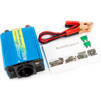 Автомобильный преобразователь напряжения (инвертор) AutoExpert  A300, 12V/220V, 300W, евро-розетка, USB выход 5V/1A