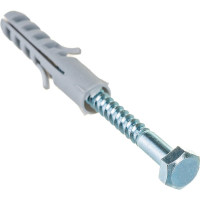 Набор для крепления ВИРТУОЗ дюбель 10х 50, шуруп 6х60 шестигранная головка, 6 шт. 22110