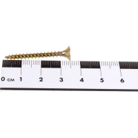 Набор для крепления ВИРТУОЗ дюбель 6x30, шуруп 4x35 потайная головка, желтый цинк, 150 шт. 550-00521