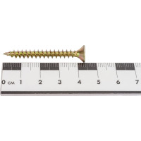 Набор для крепления ВИРТУОЗ дюбель 8х40, шуруп 5х45 потайная головка, желтый цинк, 18 шт. 00248