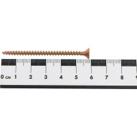 Набор для крепления ВИРТУОЗ дюбель 6х50 К, шуруп 4х60 потайная головка, желтый цинк, 18 шт. 00286