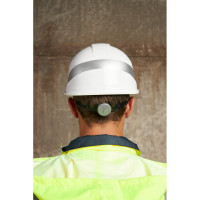 Защитная каска строительная Delta Plus DIAMOND VI WIND из АБС пластика с вентиляцией белого цвета, DIAM6WTRBC