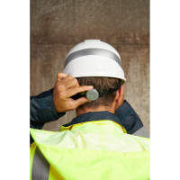 Защитная каска строительная Delta Plus DIAMOND VI WIND из АБС пластика с вентиляцией белого цвета, DIAM6WTRBC