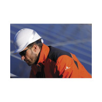 Защитная каска строительная Delta Plus DIAMOND VI WIND из АБС пластика с вентиляцией белого цвета, DIAM6WTRBC