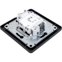 1-клавишный выключатель Systeme Electric скрытой проводки Glossa 10А IP20 1 10AX в сборе антрацит GSL000712