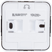 1-клавишный выключатель Systeme Electric открытой проводки Blanca 10А IP20 1 250В с подсветкой алюминий BLNVA101113