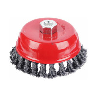 Щетка металлическая чашка (125 мм; М14; крученая проволока) для УШМ ЕРМАК 656-046