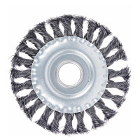 Щетка металлическая дисковая (125х22 мм; крученая проволока) для УШМ ЕРМАК 656-050