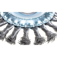 Щетка металлическая дисковая (125х22 мм; крученая проволока) для УШМ ЕРМАК 656-050