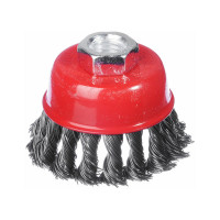 Щетка металлическая чашка (65 мм; М14; крученая проволока) для УШМ ЕРМАК 656-044