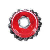 Щетка металлическая чашка (65 мм; М14; крученая проволока) для УШМ ЕРМАК 656-044