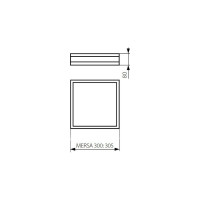 Светильник потолочный деревянный KANLUX MERSA 300-B/M/ 29050