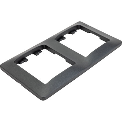 2-местная вертикальная рамка Systeme Electric Glossa антрацит GSL000706