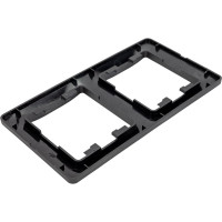 2-местная вертикальная рамка Systeme Electric Glossa антрацит GSL000706