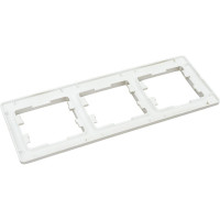 3-местная горизонтальная рамка Systeme Electric Glossa платина GSL001203