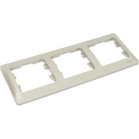 3-местная горизонтальная рамка Systeme Electric Glossa платина GSL001203