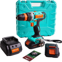 Аккумуляторная дрель Sturm 18 В, 1BatterySystem, 2 акк. 2,0Ач,съемный патрон, кейс CD3618T