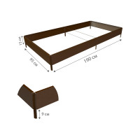 Готовая грядка Delta-Park GX 0.95х1.9 м, коричневая 30020GX_95180Br