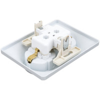 2-местная розетка Systeme Electric скрытой проводки Glossa 16А IP20 с заземлением защитные шторки в сборе алюминий GSL000326