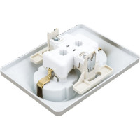 2-местная розетка Systeme Electric скрытой проводки Glossa 16А IP20 250В с заземлением в сборе платина GSL001224