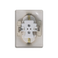 2-местная розетка Systeme Electric скрытой проводки Glossa 16А IP20 250В с заземлением в сборе платина GSL001224