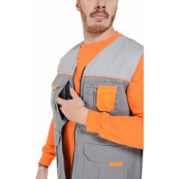 Жилет СОЮЗСПЕЦОДЕЖДА Профессионал темно-серый/светло-серый, р. 52-54, рост 182-188 2000000161624