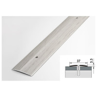 Порог прямой алюминиевый (37 мм; 0.9 м; декоративный; дуб Арктик) Лука УТ000001307