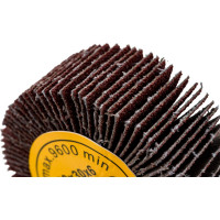 Головка-щётка лепестковая на шпильке (80x30x6 мм; Р80) Orientcraft OCFW80306080