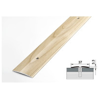 Порог прямой алюминиевый (37 мм; 0.9 м; декоративный; дуб шато) Лука УТ000026082