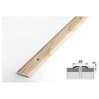 Порог прямой алюминиевый (25 мм; 0.9 м; декоративный; дуб шато) Лука УТ000026027