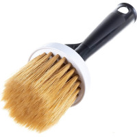 Маховая кисть DECOR d 65 мм, смешанная светлая щетина, пластиковая ручка 612-065