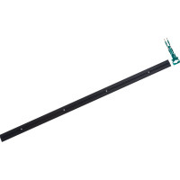 Порог прямой алюминиевый (37 мм; 0.9 м; декоративный; черный) Лука 00000001540