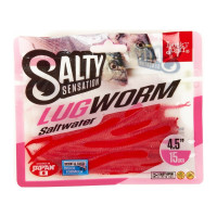 Съедобные искусственные черви LUCKY JOHN LJ Salty Sensation LUGWORM 4.5in /F40 15шт. 140504-F40